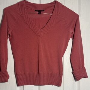 Banana Republic V-Neck Sweater - Rosewood